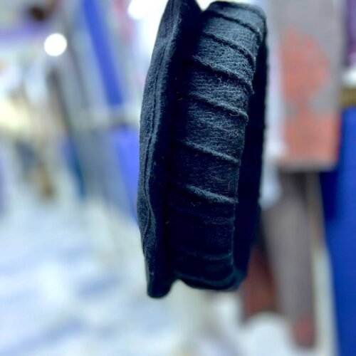 Premium Black Kunari Woolen Pakol