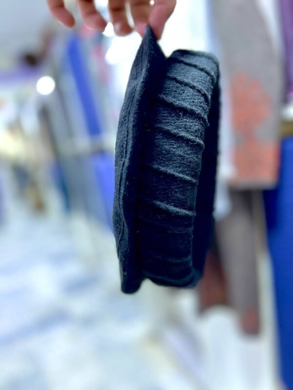 Premium Black Kunari Woolen Pakol
