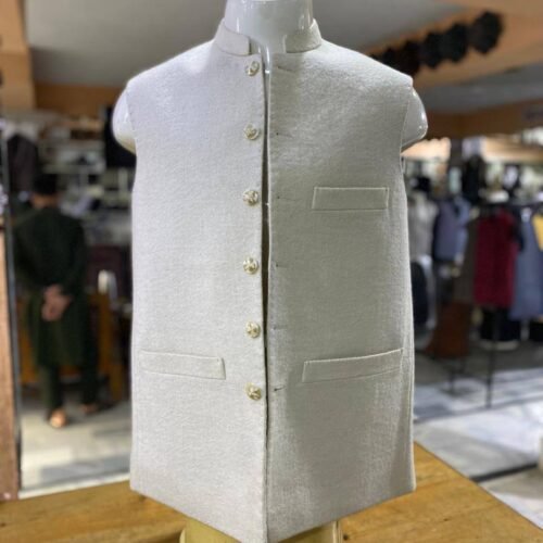 White Best Woolen Waistcoat