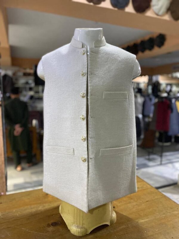 White Best Woolen Waistcoat